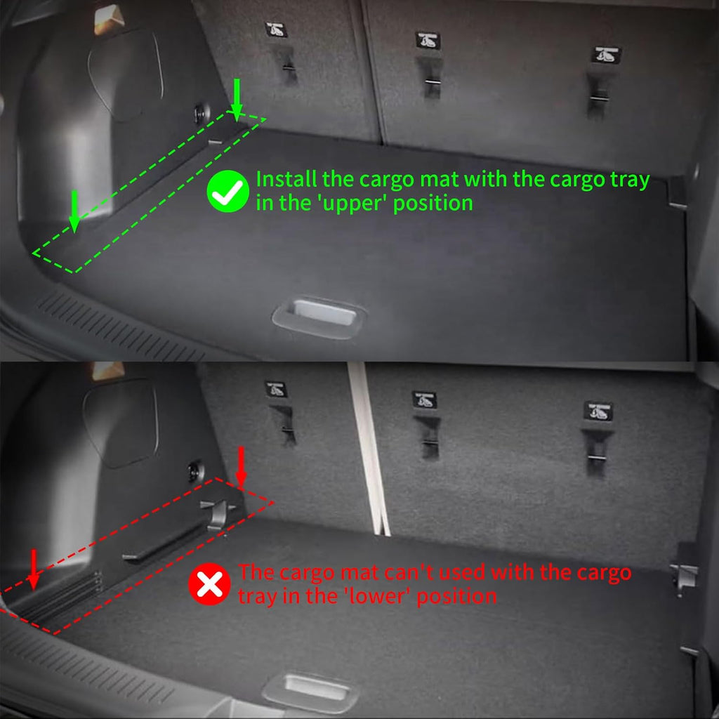ANBINGO® All Weather Floor Mats for Chevy Trailblazer AWD 2026 2025 2024 2023 2022 2021 & Cargo Liner for Trailblazer AWD (Cargo Tray in Upper Deck Position) Set - Black
