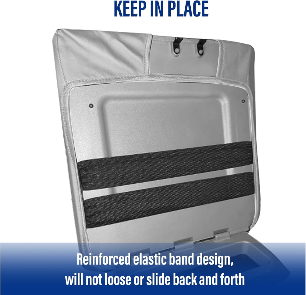 Center Console Armrest Cover for Ford F150 2015-2022, F250 F350 F450 F550 2017-2022, PU Leather Car Interior Accessories, Middle Console Cover Box Lid Protector Cushion Pad (40/20/40 Split Seat Only)