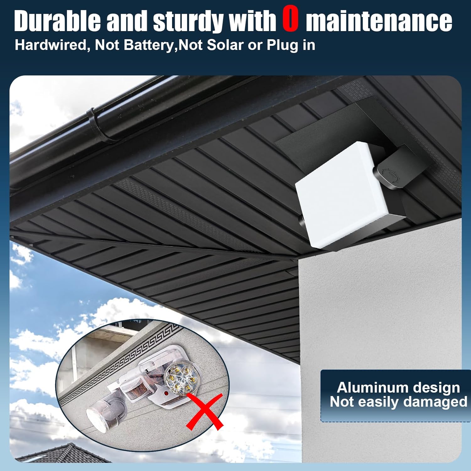 40W Outdoor Wall Light 360 °Rotatable Led Wall Pack Light, 5000K 4000LM Super Bright Wall Mount Lights, Waterproof Self-Developed Security Exterior Flood Lighting for Yard House 2Pack ﻿