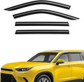 Extra Durable Window Deflectors Tape-On Window Visors Rain Guards Fit for Toyota Grand Highlander 2024-2025, Sun Visors, Wind Vent for Shades, Exterior Car Accessories - 4pcs. AG0879