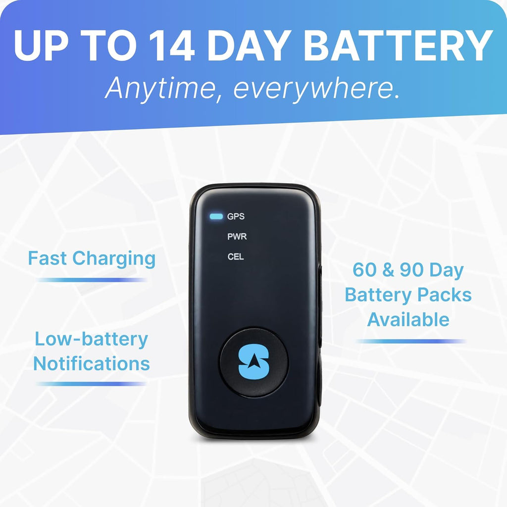 Spy Tec Mini GPS Smart Tracker for Vehicles, Cars, Trucks, Up to 14 Day Battery Life, Small GPS Tracking Device for Kids, Unlimited Updates, Worldwide Real-Time Tracking, USA Made Tech, Low Cost Plan