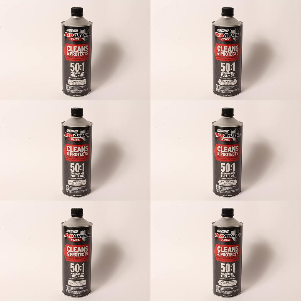 7450001 Echo Red Armor 32 oz. 50:1 Pre-Mixed Ethanol Free Fuel 6 Pack