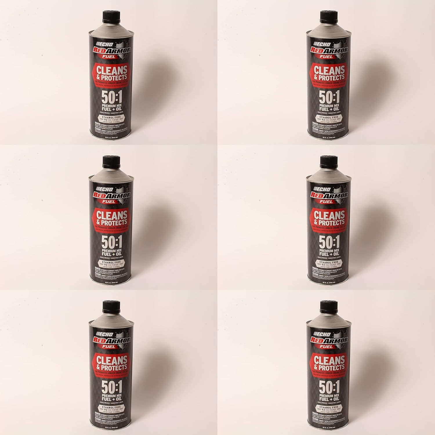7450001 Echo Red Armor 32 oz. 50:1 Pre-Mixed Ethanol Free Fuel 6 Pack