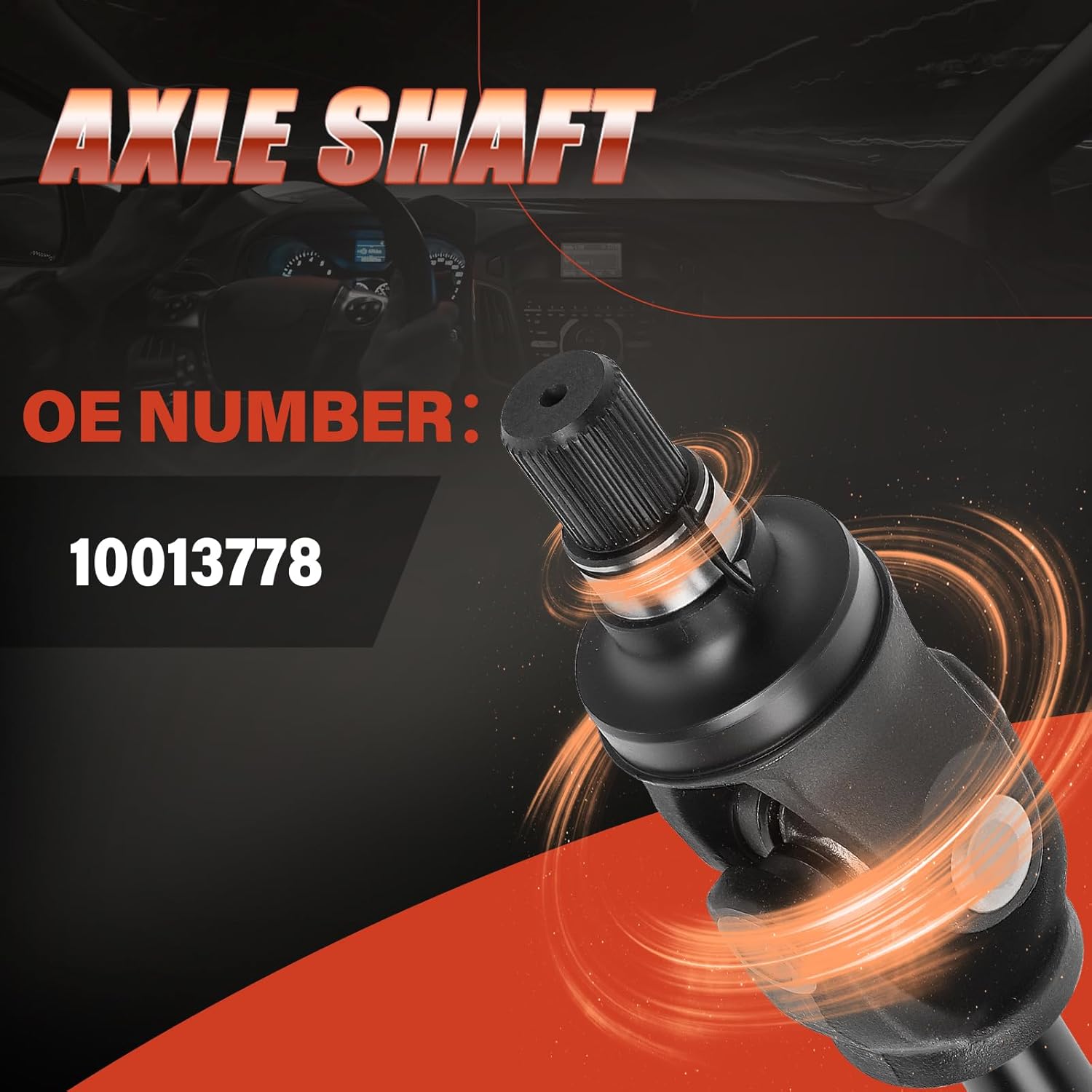 Axle Shaft Assembly Compatible with Ford F250 F350 Super Duty 2005-2012, with Dana Super 60 Front Axle, Front Right Passenger Side# 10013778