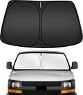 ARISMOTOR Windshield Sun Shade for Che-vrolet Chevy Express Cargo Van 1500 2500 3500 4500 1996-2026, Custom Fit Foldable Front Window Sunshade Sun Visor Protector, Block UV Rays Keep Your Car Cooler