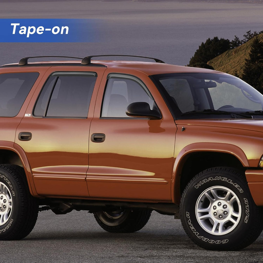 Window Visors Rain Guards Shield for 1998-2003 Dodge Durango, Out-Channel Window Vent Wind Deflectors Visors Shades for 98-03 Durango