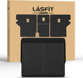 LASFIT Trunk&Seatback Mats for Toyota 4Runner 2013-2024 (5 Seats),All Weather TPE Custom Fit Floor Liner for 4 Runner 5th gen 2 Row Car Mats, Black(Not fit Equipped Sliding Cargo Tray Option)