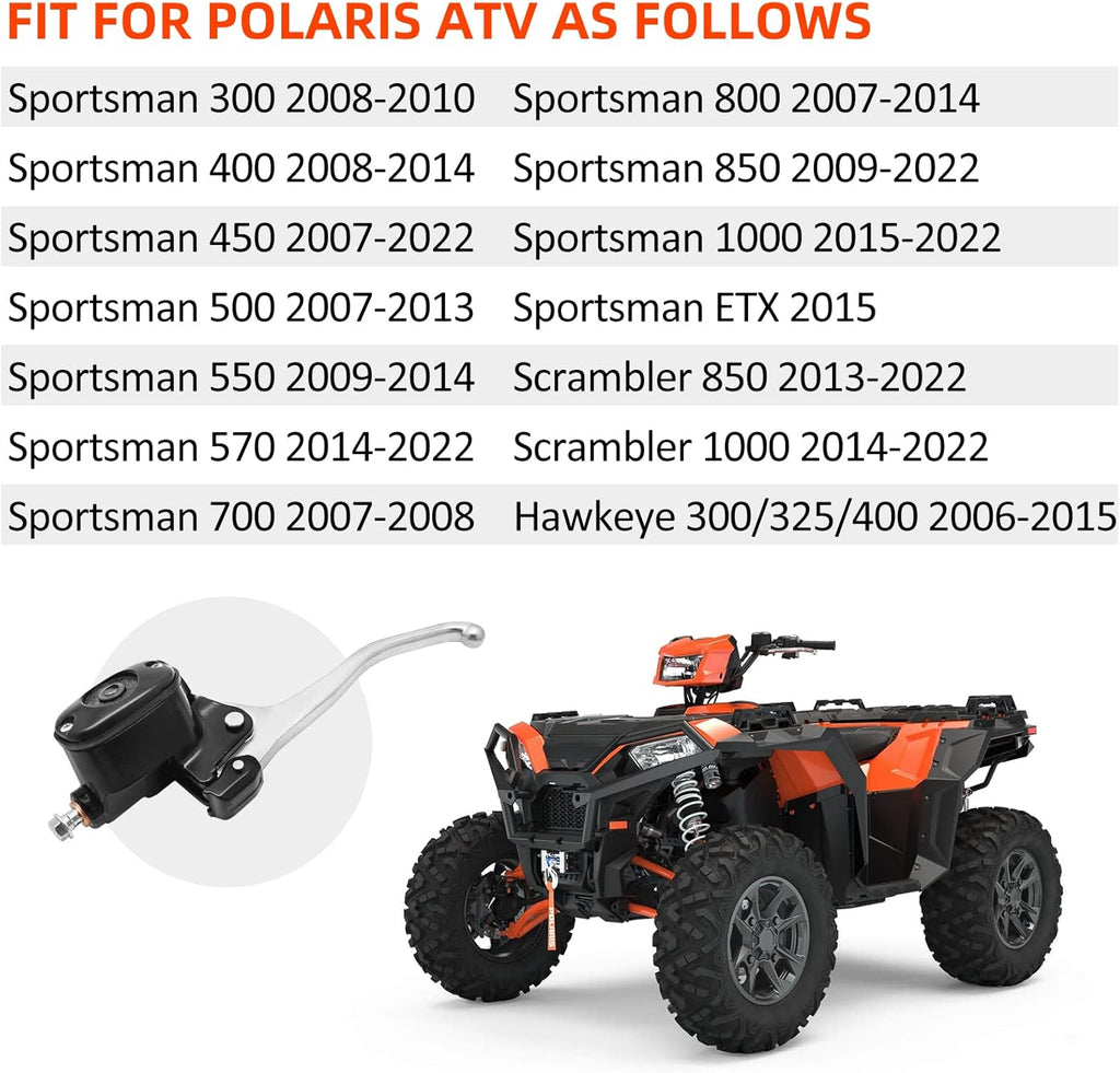 JAVIK Front Brake Master Cylinder for Polaris Sportsman 300 400 450 500 550 570 700 800 850 1000 Scrambler 850 1000 Hawkeye ETX,OEM# 2203051 2010276 2010440 2010442 2203060