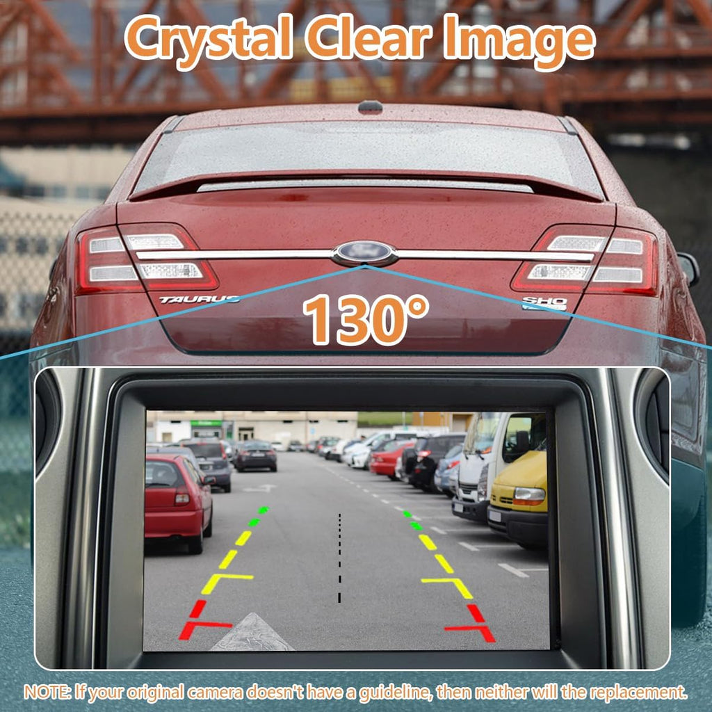 OE Backup Camera Compatible with Ford Taurus/Taurus Sho/Taurus Police 2013-2019 | Rear View Reverse Park Assist Camera | Replaces EG1Z-19G490-A, DG1Z-19G490-A, 592-224, PAC251, FO1960165