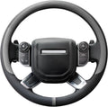 COFIT Breathable Car Steering Wheel Cover 16 inch Auto Universal Leather Wrap Non-Slip Steeringwheel Protector Automotive Interior Accessories, Grey (Suit for 15.5-16 inch)