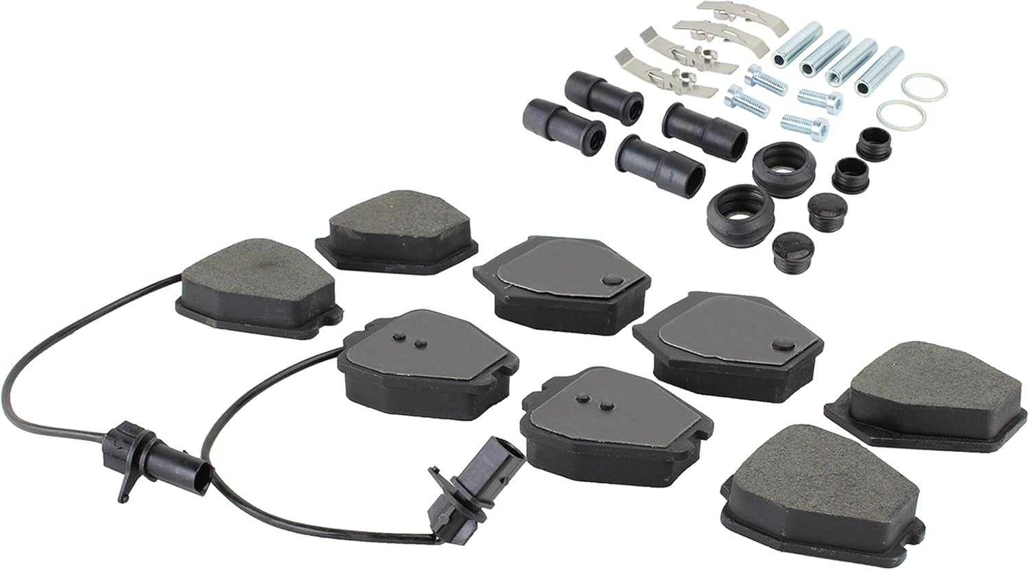 Premium Semi-Metallic Front Brake Pads (1001-0839M) Compatible with Audi Allroad Quattro 2001-2005, Audi S3 2000-2001, Audi S4 2000-2002, Volkswagen Passat 2002-2004