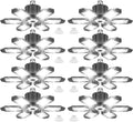 8 Pack 220W Garage Light Ceiling Led Deformable LED Shop Lights for Workshop E26 E27 Screw in Garage