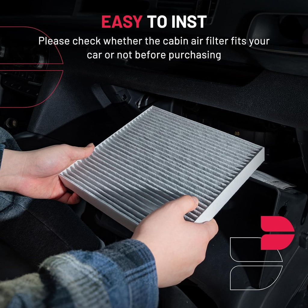 BDFHYK Cabin Air Filter with Activated Carbon Compatible with Chevry Spark, Trax, Sonic, Cruze, Spark EV, Cruze, Malibu, Malibu, Orlando, Compatible with Buick Encore, LaCrosse, Cascada, Regal,Verano