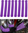 Spark Plug Wire Cover Replacement - 8 PCS 2500° Spark Plug Heat Sleeve, 6 Inches Spark Plug Wire Heat Shield Boots Protector Protection for LS1 / LS2 SBC BBC 350 454 Car Truck, Purple