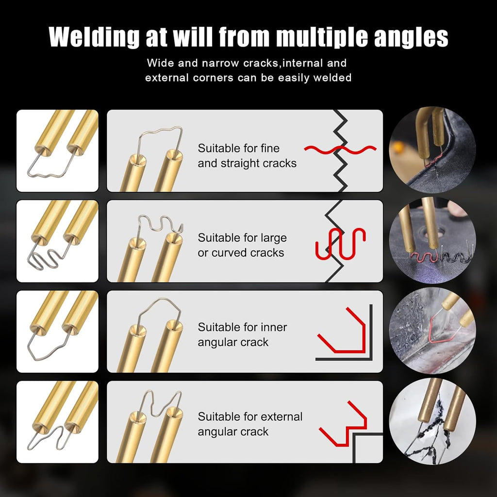 ATOLS Plastic Welder, 1000PCS Staples, Plastic Welding Kit, Hot Stapler Kit, Plastic Welder Gun Kit, Car Bumper Repair Kit, Plastic Repair Kit