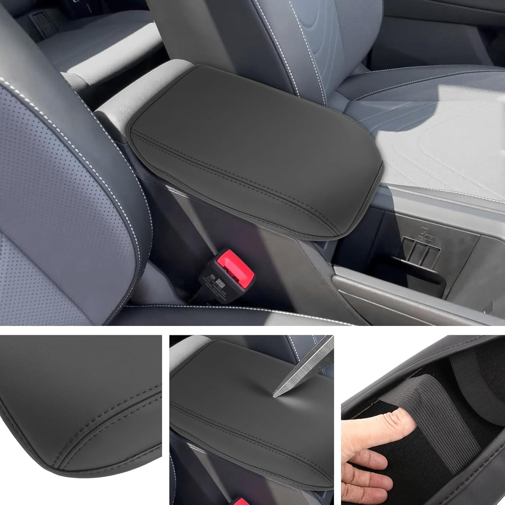 SXCY for 2025 VW Tiguan Armrest Cover for 2025 Volkswagen Tiguan Accessories 2025 Tiguan Center Console Cover 2025 Tiguan Middle Console Cover (Thin Cover with Black Line)