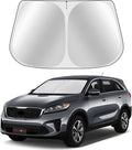 Custom Fit Windshield Sun Shade for Kia Sorento 2016-2020 - Full Coverage, 210T Reflective Fabric, Double-Layer Design - Blocks 99% UV Rays, Keeps Car Cool, Easy to Install and Store