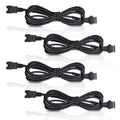 4 Pcs 4 Pin RGB Extension Cable RGB Wire for Motorcycle LED Light Underglow Kit, Compatible with ATV Car Trucks Rock Lights & Neon Strips (60 Inch)
