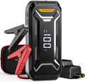 Car Battery Jump Starter Portable, 6000A 12V Car Jumper Starter with Jump Box (All Gas/10.0L Diesel), LCD Display, USB Quick Charge & LED Light, Ultimate Durable Long-Lasting Battery Jump Pack
