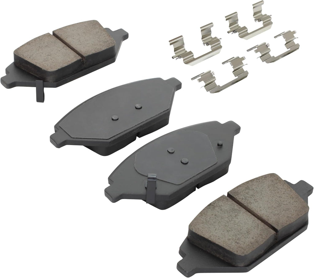 Premium Ceramic Front Brake Pads (1001-1864C) Compatible with Chevrolet Spark 2016-2022, Chevrolet Spark Classic 2017-2017