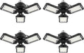 LED Garage Lights Bulb 4 Pack -80W, 8000LM 6500K Led Shop Light with 3 Deformable Panels, Basement Barn Light Garage Ceiling Lights, E26/E27 for Garage, Warehouse, Shop, Basement
