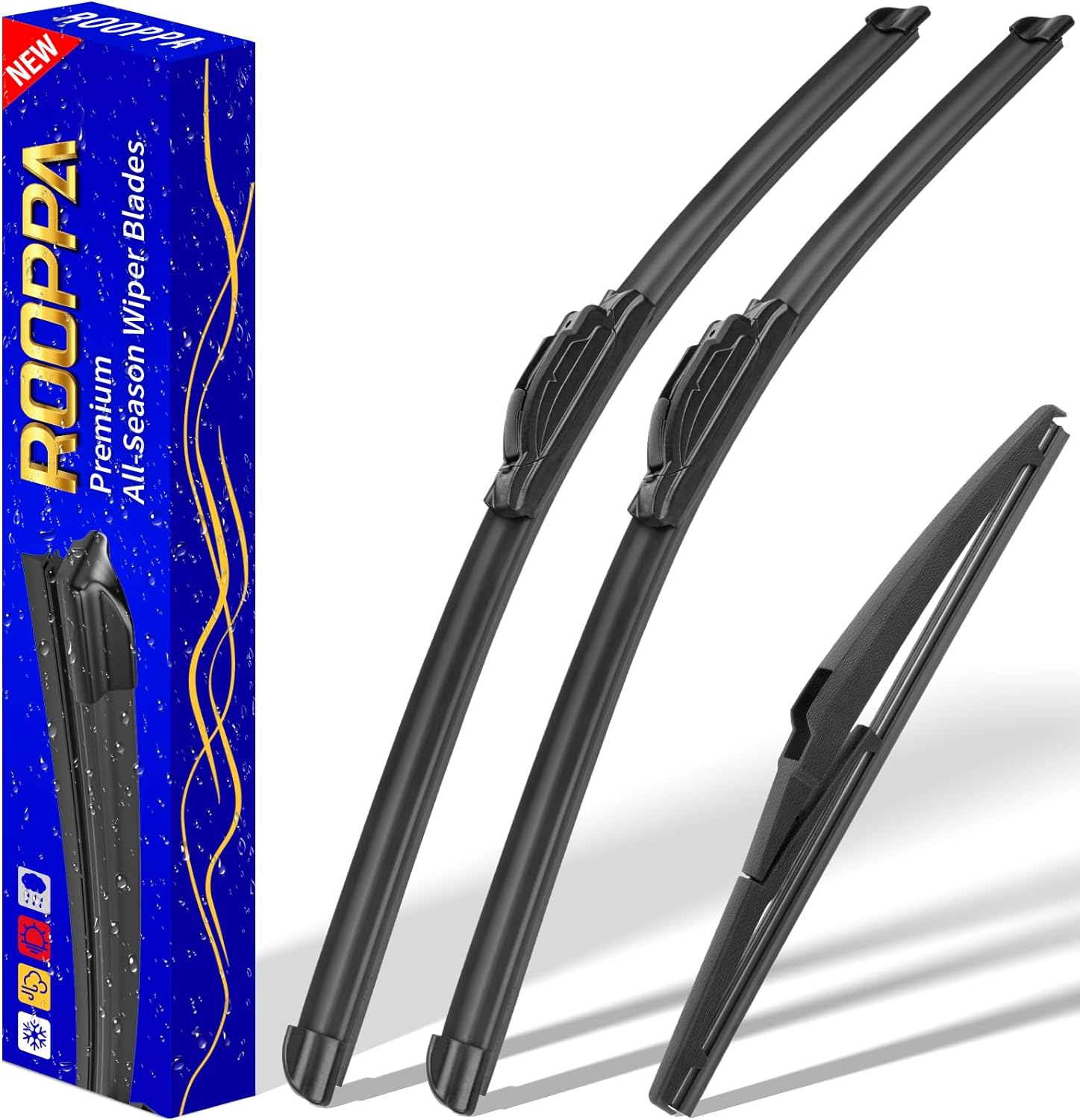 3 wipers Replacement for 2012-2017 Toyota Prius V, Windshield Wiper Blades Original Equipment Replacement - 26"/19"/11" (Set of 3) U/J HOOK