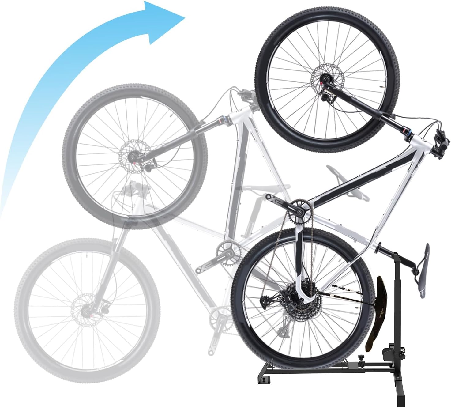 Foozet Bike Stand,Vertical Bike Rack Garage,Space-Saving Rack with Adjustable for Garage & Apartment, Bike Storage for Indoor Storage (1 pack)