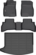 GINOWY-Floor Mats & Cargo Liner for Buick Encore GX AWD 2020-2024 2025 TPE All Weather Encore GX Car Floor Mats Non-Slip Trunk Mat Floor Liners Accessories Black