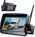 Digital Wireless Backup Camera System Kit,HD 1080P & IP69 Waterproof Wireless Reverse Rear View Camera + 7’’ DVR Split Touch Monitor, Recording for RV/Truck/Trailer/Motorhome-ZEROXCLUB B701