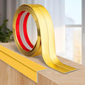 Flexible Wall Corner Protector Moulding Trim Peel and Stick Wall Corner Guards Edge Protector Self Adhesive Molding Trim Strip for Edge Ceiling (Gold, 1.6 in x 10 Ft)