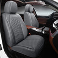 2 Packs Car Seat Covers Leather Car Seat Covers Universal Seat Covers for Car, SUV,Truck (Gray)