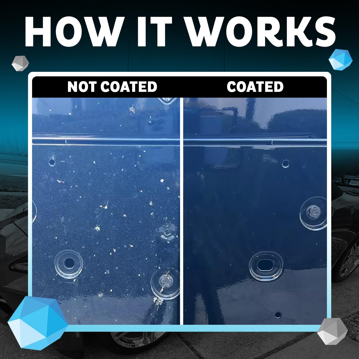 MAXLONE ™ Car Spray with Triphene® Technology, Quick Spray & Wipe All Purpose Waterless Detailer Clean, Shine, Protect Paint, Glass, Wheels, Trim Without Pre-Washing (3, 20oz w 6 Micro Fiber Cloth)