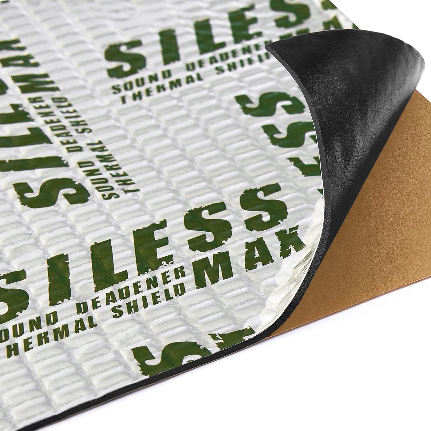 Siless Max 120 mil (3mm) 6 sqft Car Sound Deadening mat - Butyl Automotive Sound Deadener - Noise Insulation and Vibration Dampening Material (6 sqft)