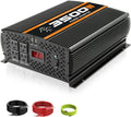 3500 Watt 12v Power Inverter for Vehicles car Truck RV Solar, dc 12v to 110v ac Converter with 4 AC Power Outlets 2 USB Ports LCD Display-3500W