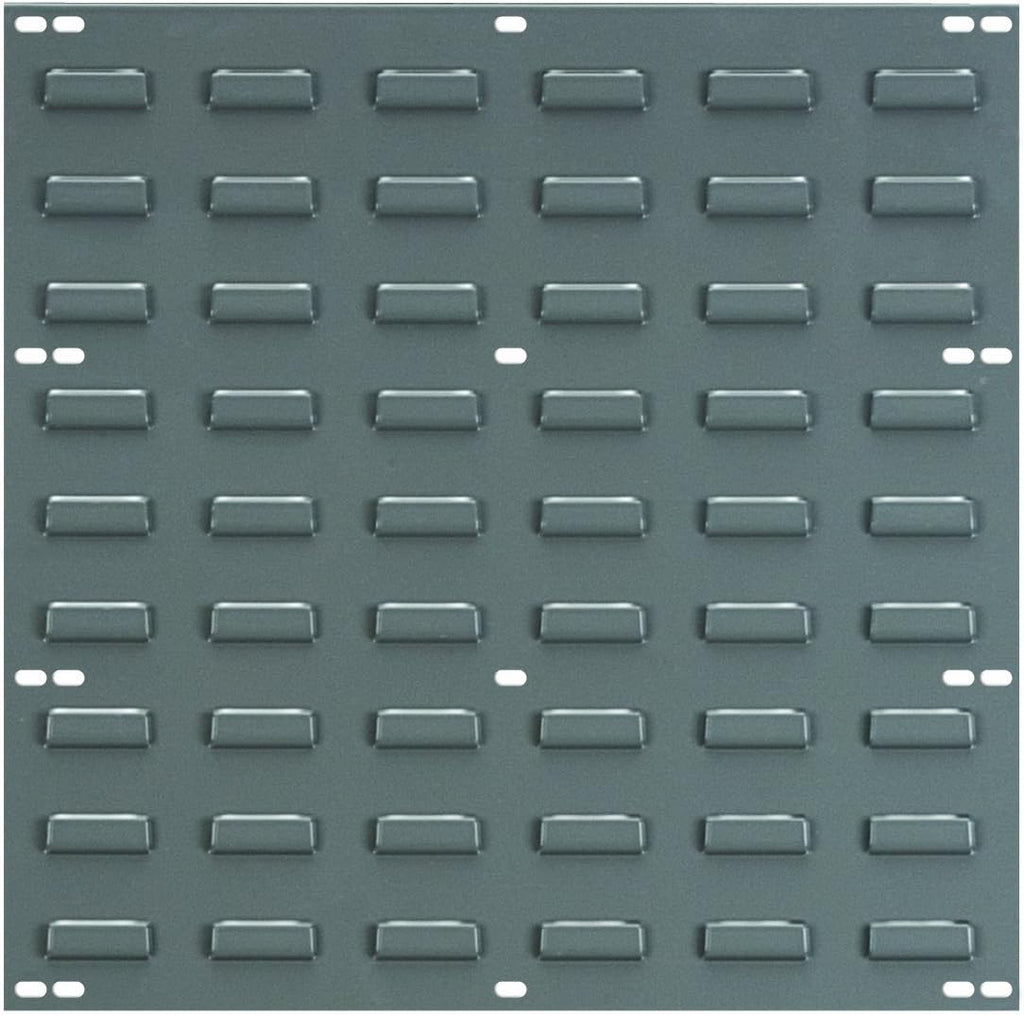 Akro-Mils 30618 Heavy Duty Wall Mount Garage Storage Steel Louvered Panel | Wall Storage Bin Hanging Organizer System for AkroBins, 18-Inch W x 19-Inch H, Grey, 4 Pack
