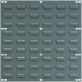 Akro-Mils 30618 Heavy Duty Wall Mount Garage Storage Steel Louvered Panel | Wall Storage Bin Hanging Organizer System for AkroBins, 18-Inch W x 19-Inch H, Grey, 4 Pack