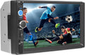 Double Din Car Stereo with 7 Inch HD Touchscreen Radio with Mirror Link Video Output Bluetooth FM Radio EQ FM/MP3/MP4/Subwoofer AUX/TF/USB Port, Car Audio Receivers with SWC Backup Camera MIC