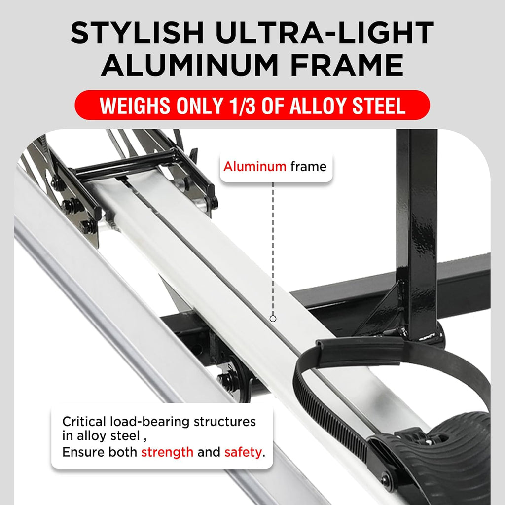 Young Hitch Single 1 Bike Rack with Ramp,100 lbs Capacity E-Bike Carrier Rack for Cars Trucks SUVs Minivans RV, Trailer, Mount Platform Style, Fits Up to 5’’ Fat Tire Bicycle for 2 inch Receiver