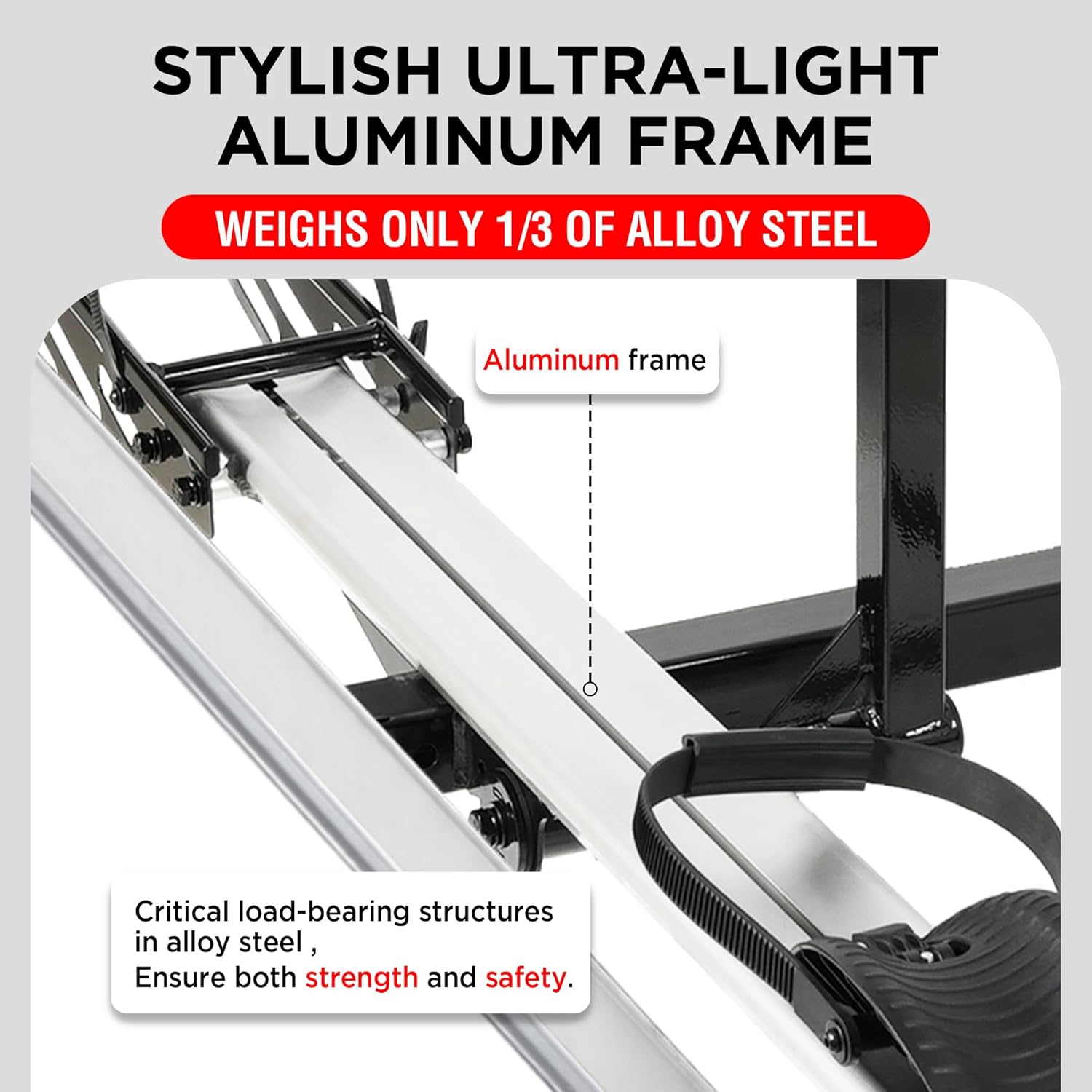 Young Hitch Single 1 Bike Rack with Ramp,100 lbs Capacity E-Bike Carrier Rack for Cars Trucks SUVs Minivans RV, Trailer, Mount Platform Style, Fits Up to 5’’ Fat Tire Bicycle for 2 inch Receiver