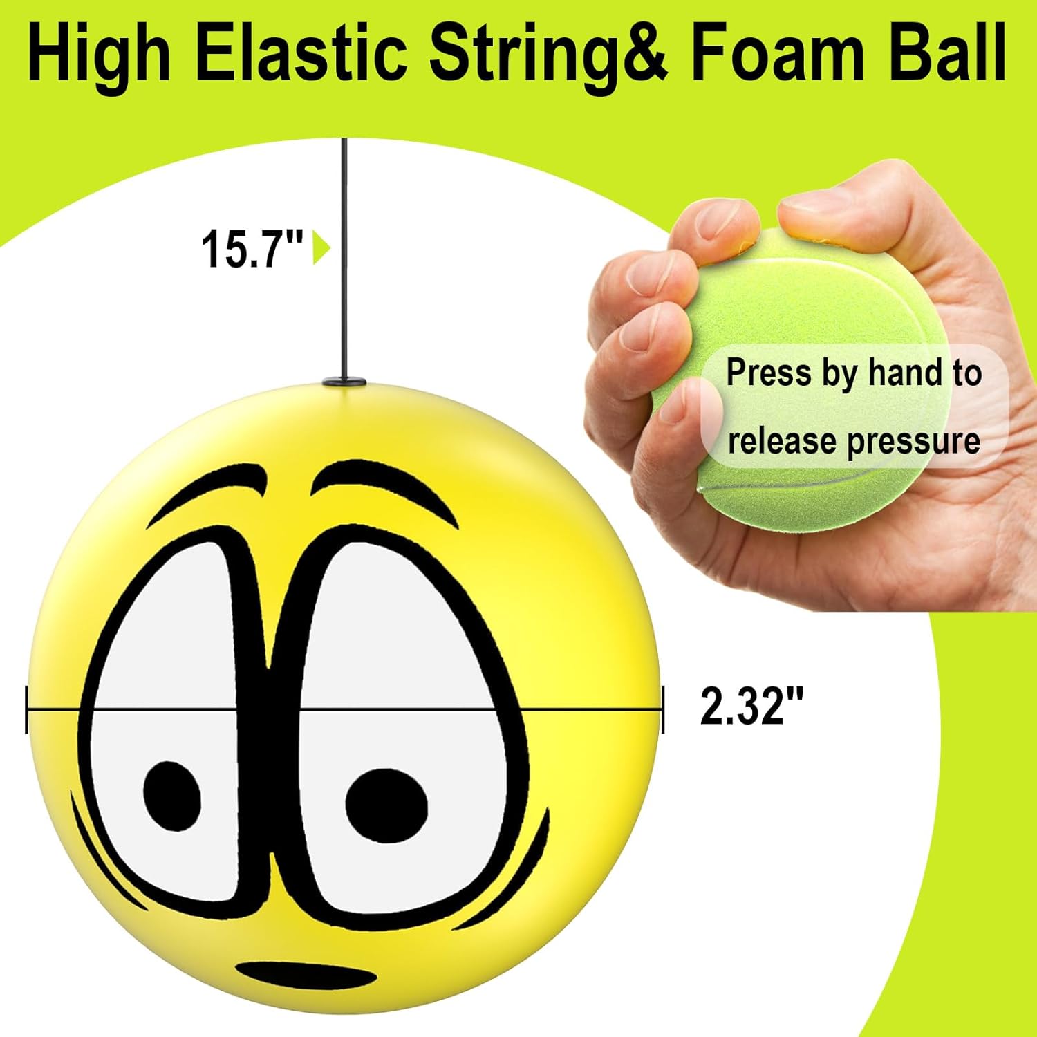 Garage Parking Aid Ball, Parking Guide System for Car Accessories, Stop Indicator, Parking Assist Ball, Aid-Parking Kit, Garage Car Stopper, Pack of 2