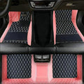 Customized Personalized car Floor mats, All-Weather Luxury car Floor mats, Waterproof and Anti Slip Leather car Floor mat Lining, 95% Customized car, Truck, and SUV Floor mats (Edge Pink)