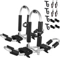 FORWODE Kayak Roof Rack, 2 in 1 Aluminum 2 Pair J-Bar Roof Rack, Folding Adjustable Rack, Weight 160 LBS Heavy Duty Kayak Roof Carrier 2 Kayak, Canoe, SUV, Surfboard on SUV, Car and Truck Crossbar