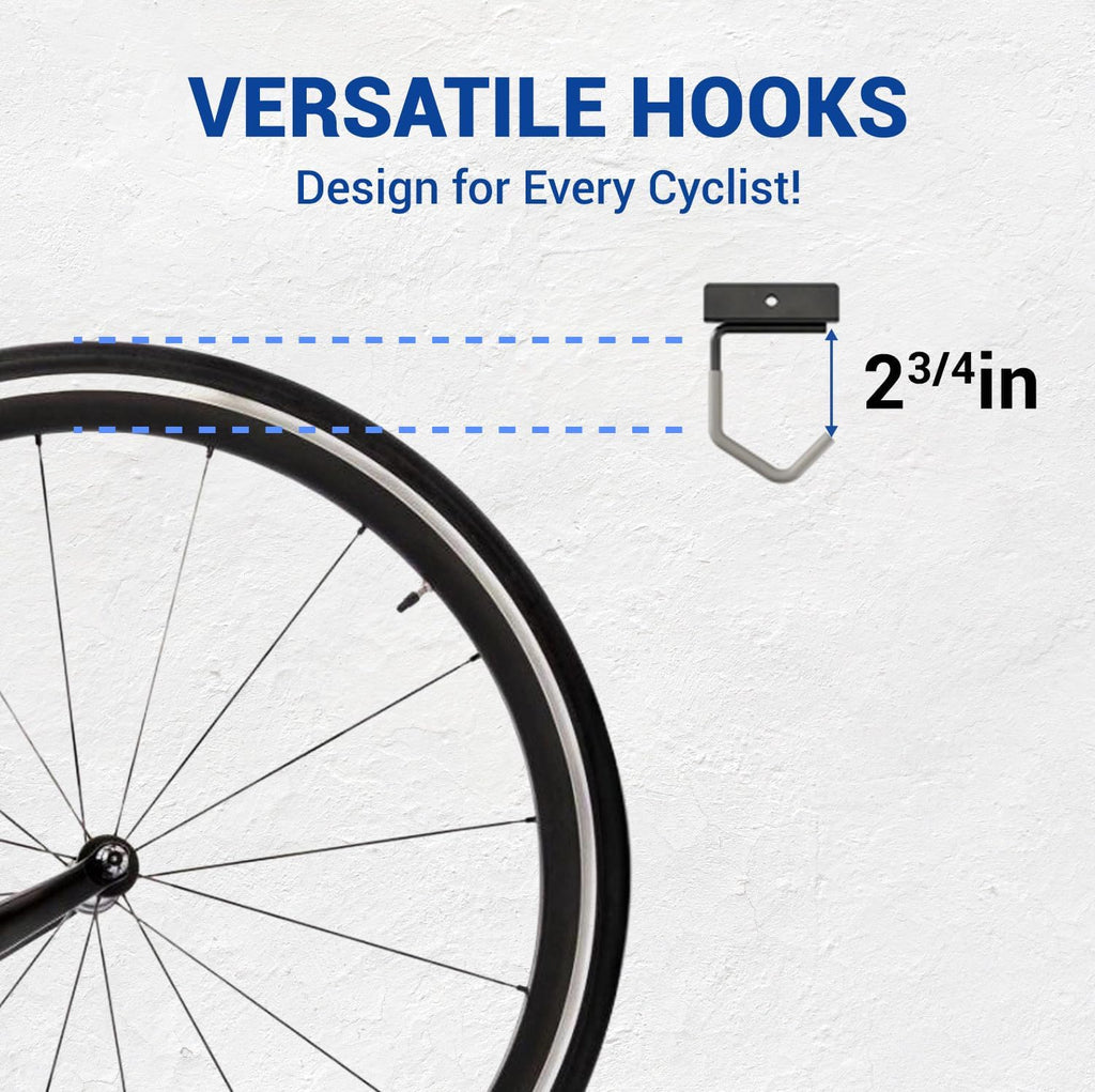 Yes4All Freestanding Bike Storage Rack, 300 Lbs 5 Levels Sturdy Steel Vertical Bike Rack, Bike Racks for Home and Garage Organizer, Indoor/Outdoor Bike Storage Rack