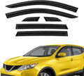 Extra Durable Window Deflectors Tape-On Window Visors Rain Guards Fit for Nissan Rogue Sport 2017-2022, Sun Visors, Wind Vent for Shades, Exterior Car Accessories - 6pcs. AG0224