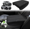 Muslogy Center Console Cover 1-Inch Extra Thick Armrest Pad Compatible with 2024 2025 GMC Acadia & Chevy Traverse&2025 Buick Enclave Arm Rest Cushion Padding Anti-Scratch Console Leather Lid Protector