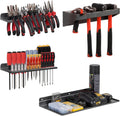 Screwdriver Organizer, Metal Plier Organizer Hammer Rack Screwdriver Holder Hand Tool Organizer and Storage Rack Wall Mount for Garage Workshop Workbench - 4 Pack