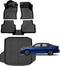 for Volkswagen Jetta Floor Mats 2025 2019-2024,Car Mats for VW Jetta S/SE/SEL/SEL Premium/R-Line/Sport/GLI All Weather Floor Mats Cargo Liner Accessories 2019-2025
