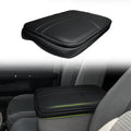 Muslogy Center Console Armrest Cover Compatible with Dodge Ram1500/2500/3500 2002-2012 Comfort Armrest Pad Arm Rest Cushion Vegan Leather Protector 1-Inch Extra Thick(Jump Seat ONLY)