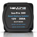 Dual Battery Isolator Heavy Duty 300 AMP 1000 AMP Peak Voltage Sensitive Relay VSR for 12 Volt Systems - Works with All Batteries Types Including Lithium and LiFePO4