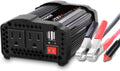 NDDI 200W Car Power Inverter 12V DC to 110V AC Converter with 3.1A Dual USB Quick Car Charger Adapter(Black)